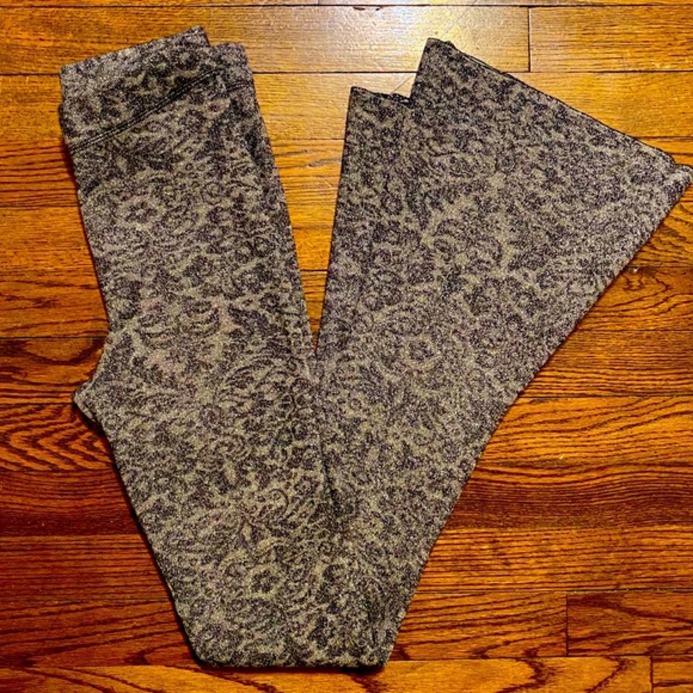 Free People Pants | Flare High Waisted Khaki bell bottom leggings | Gold  | XS